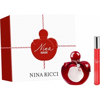 Nina Ricci Nina Rouge подаръчен комплект с тоалетна вода 50мл и мини 10мл за жени 1 бр