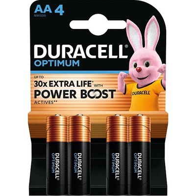 Duracell Батерия, AA молив, 4 бр, DURACELL "Optimum" 10PP110049 (10PP110049)