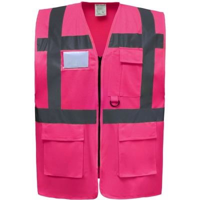 Yoko reflexní multifunkční vesta HVW801 Fluorescent Pink
