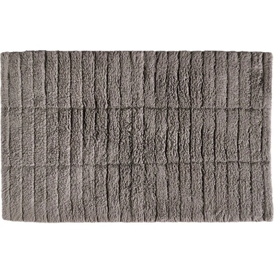 Zone Сиво-кафява постелка за баня 80x50 cm Tiles - Zone (13534)