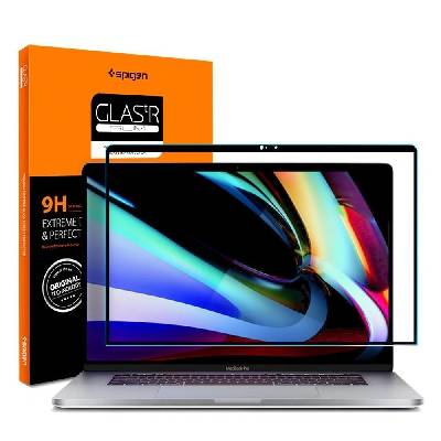Tempered Glass GLAS. tR - висококачествено стъклено защитно покритие за целия дисплей на MacBook Pro 16 (2019) (черен-прозрачно)