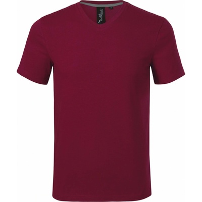 Malfini Premium tričko Action V-neck 700 Garnet