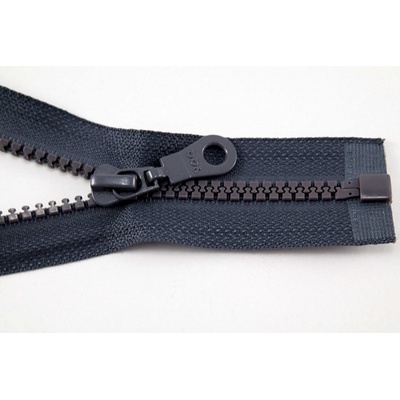 Deliteľný kostený zips - dĺžka (30 - 95 cm) - rôzne farby 90 cm Tmavo šedá