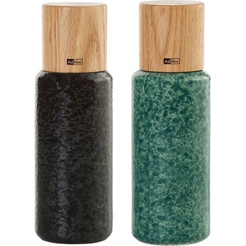 AdHoc Мелнички за сол и пипер Yara черни и зелени 2 бр (AH-MP610)