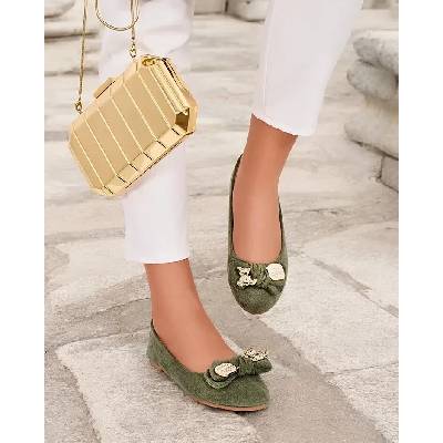 Resti Women's Renolli Ballerinas biela šedá kaki žltá