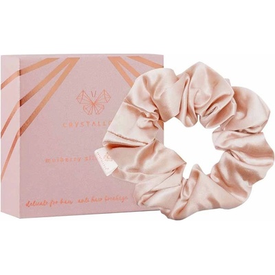 Crystallove - Silk Scrunchie - Gold - Gumička do vlasov z prírodného hodvábu - 1ks