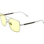 GUNNAR Геймърски очила GUNNAR White Wolf, Aviator, Steel/Umber рамка, Amber лещи, Защита срещу UV и синя светлина, Универсални - WIT-WLF01 (WIT-WLF01)