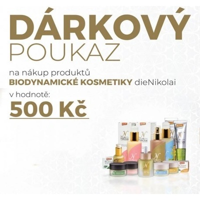 Dárkový poukaz v hodnotě 500 Kč