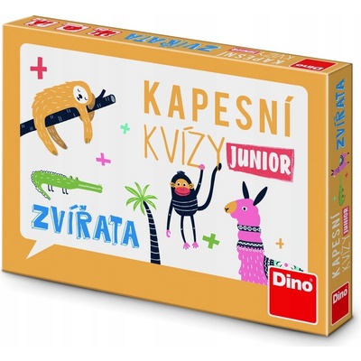 Dino Toys DINO Kapesní kvízy Junior desková hra - zvířata