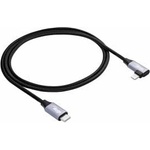 Akyga Angle Cable USB type C / Ligtning 1m AK-USB-56 30W Mesh