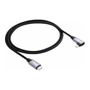 Akyga Angle Cable USB type C / Ligtning 1m AK-USB-56 30W Mesh