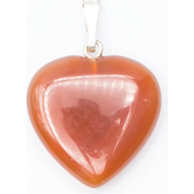 Milujeme Kameny Karneol - přívěsek srdce cca 2 cm