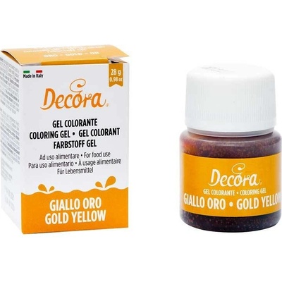 Decora Gelová barva zlato žlutá 28 g