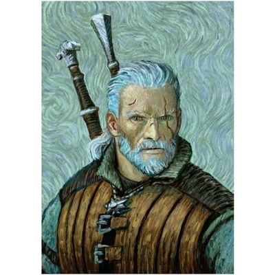 Zaklínač Plakát „GERALT VAN GOGH ART“, 1139168