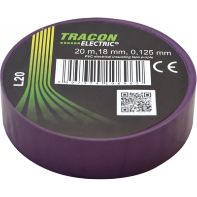 Tracon electric Páska izolačná 18 mm x 20 m fialová