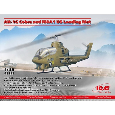 ICM AH 1G Cobra and M8A1 US Landing Mat 48298 1:48