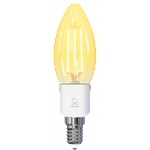 DELTACO SMART HOME SH-LFE14C35 LED крушка, E14, волфрамова свещ, WIFI, 4, 5 W, бяла, регулируема