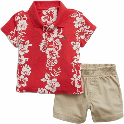 GAP Detský set BABY červená béžová biela