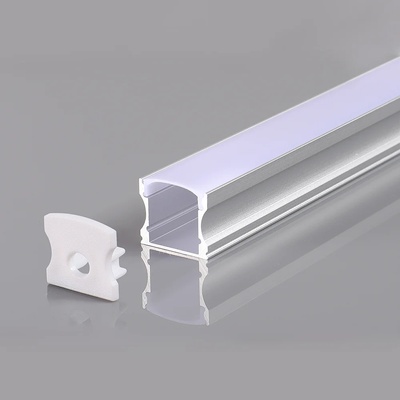 OPTONICA АЛУМИНИЕВ ПРОФИЛ ЗА LED ЛЕНТА СИВ L=2m 17.2x14.4x12mm (5175)