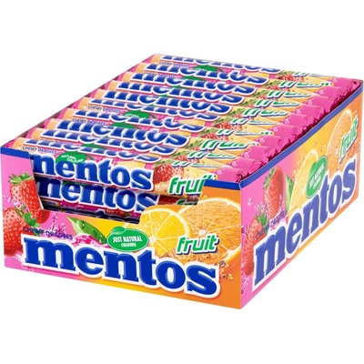 Mentos Fruit Ovocné žuvacie cukríky 40 x 38 g