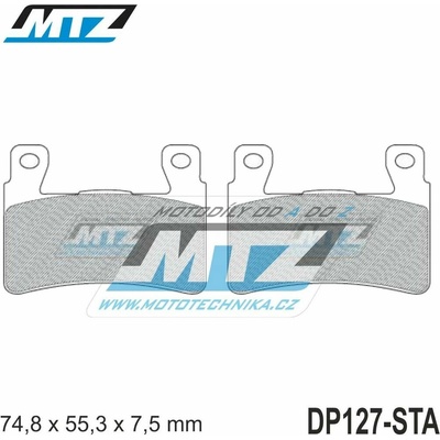Destičky brzdové DP127-STA - směs Standard DP127-STA