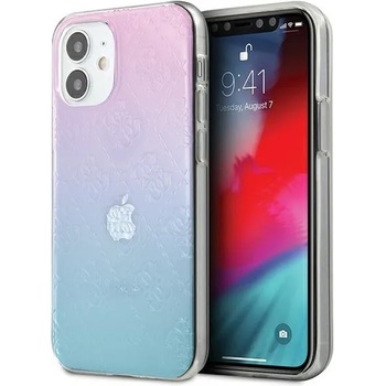 Image 1 of GUESS Луксозен Преливащ Калъф за iPhone 12 Mini, Guess Pattern Collection Case, Цветен (GUHCP12S3D4GGBP)