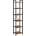 Euziel Стелаж NAVARO 40x179x30 см кафяв/черен (EZ0197)