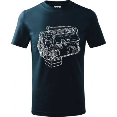 Motor T912 V3S tričko detské Tmavomodrá