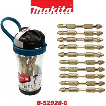 Makita Торсионни битове PZ2, 65 мм, Makita B-52928-6, 10 бр. в магнитна кутия (B-52928-6)