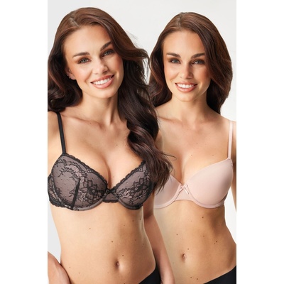Dorina 2 PACK Chloe vystužená čierno-béžová