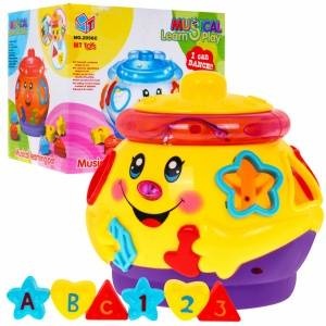 Ramiz Tanchacy pot with lid 2in1 for kids 18m+ Shape sorter+ Interactive Features