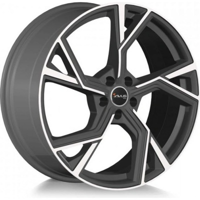 AVUS AF20 9x21 5x112 ET37 matt anthracite polished