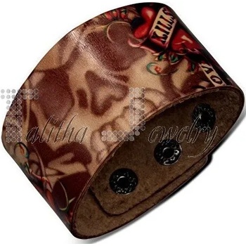 Image 1 of Talitha Кожена гривна с череп