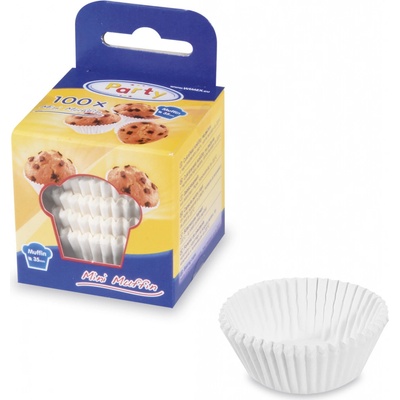 PAP Cukrárenský košíček biely Ø35x20mm 100 ks