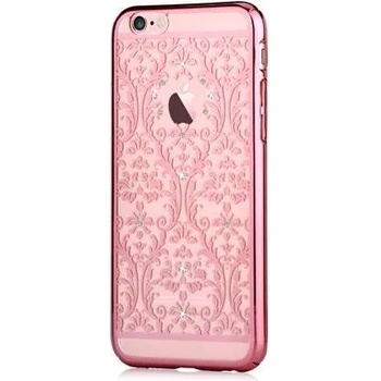 DEVIA Crystal Baroque Case - поликарбонатов кейс за iPhone 6, iPhone 6S (с кристали Сваровски) (розово злато)