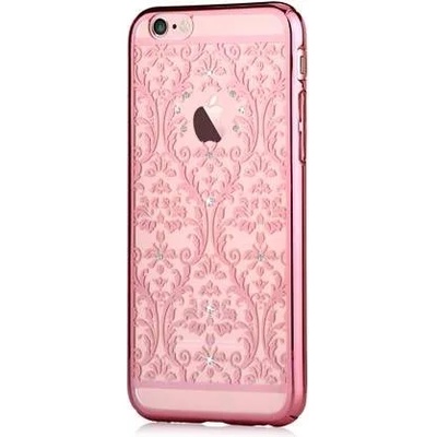DEVIA Crystal Baroque Case - поликарбонатов кейс за iPhone 6, iPhone 6S (с кристали Сваровски) (розово злато)