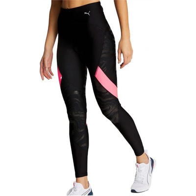 PUMA Ultraform High Waist Full Length Printed Running Leggings Black