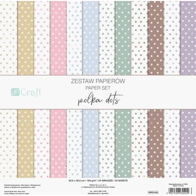 DP Craft Sada scrapbook papírů Polka Dots 30cm 24l
