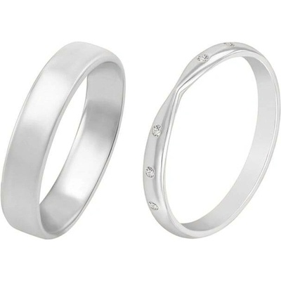Eppi Eternity prsten s lab-grown diamanty a pánský komfortní prsten Garcia RW44127