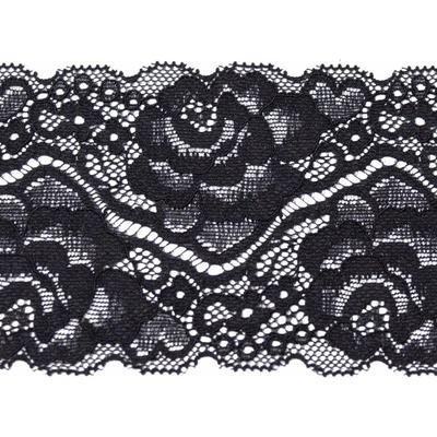 Krajka elastická pružná 90mm černá 541429 – Zboží Dáma