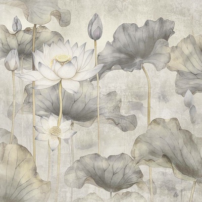 Abstraktní Lotus I 50x50 1 deska