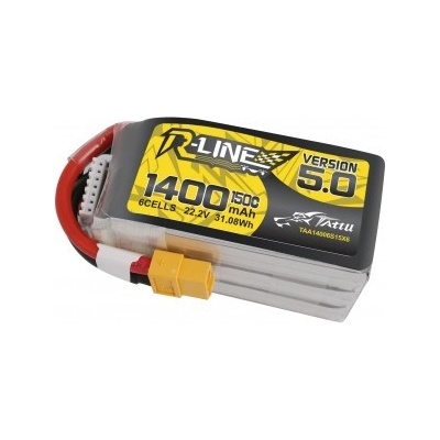 Tattu Battery R-Line 5.0 LiPo 6S 22.2V 1400mAh 150C XT60