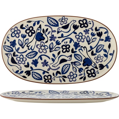 Bloomingville Keramický servírovací tanier Figuria Blue 38 cm