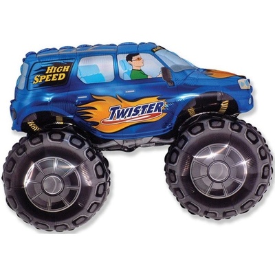 Balón fóliový 35 cm auto Big Wheels modré
