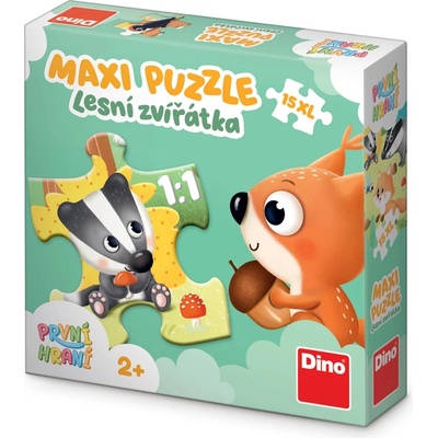 DINO Lesní zvířátka XL 15 dílků