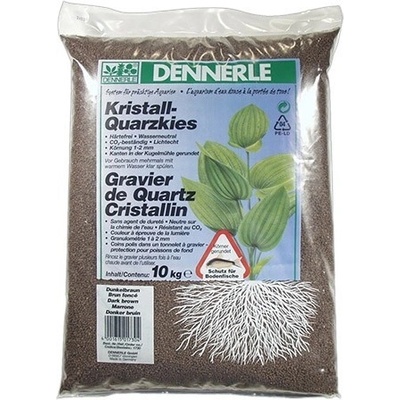 Dennerle Kristall Quarzkies 10 kg hnedý