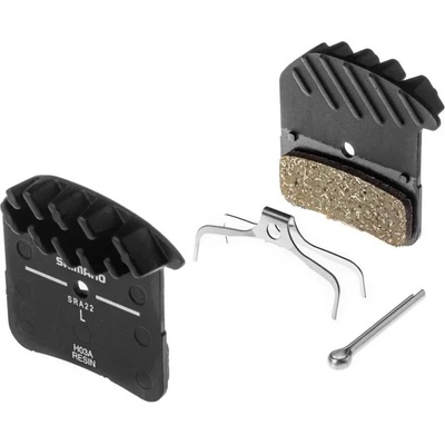 brzdové doštičky Shimano H03A-RF polymér s chladičom original balenie