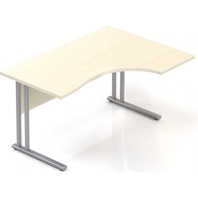 Lenza Ergonomický stůl Visio 140 x 100 cm, pravý, javor