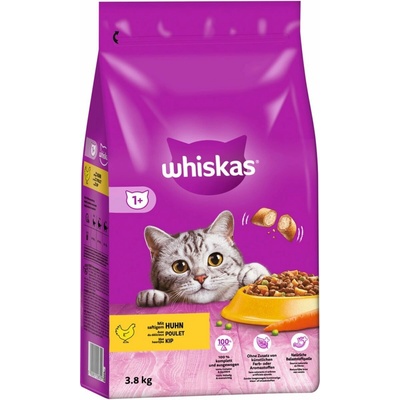 Whiskas Suché krmivo s kuřecím masem 3,8 kg