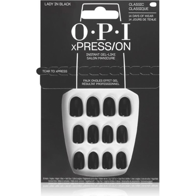 OPI xPRESS/ON umelé nechty Lady in Black 30 ks